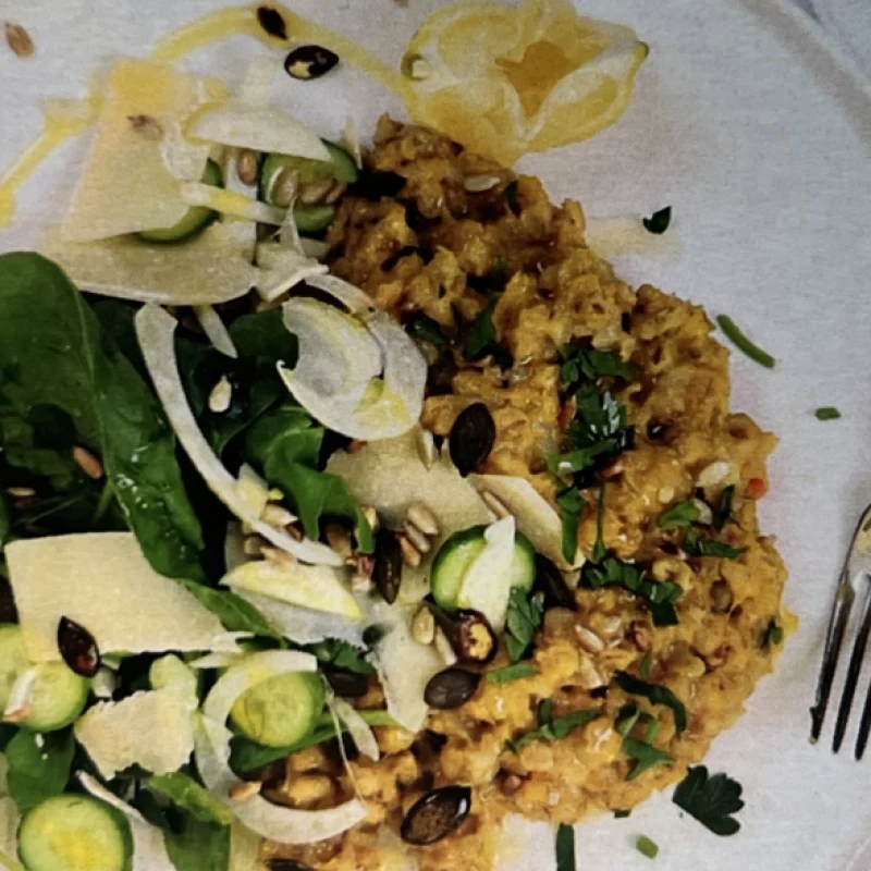 Gem Squash & Barley Risotto